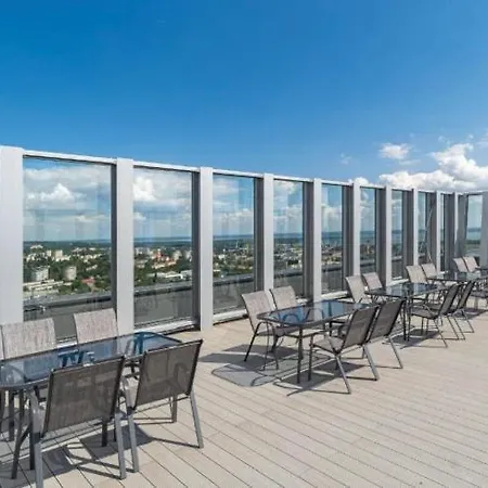 Hanza Tower 2bdr With Sauna & Jacuzzi & Pool 公寓 什切青